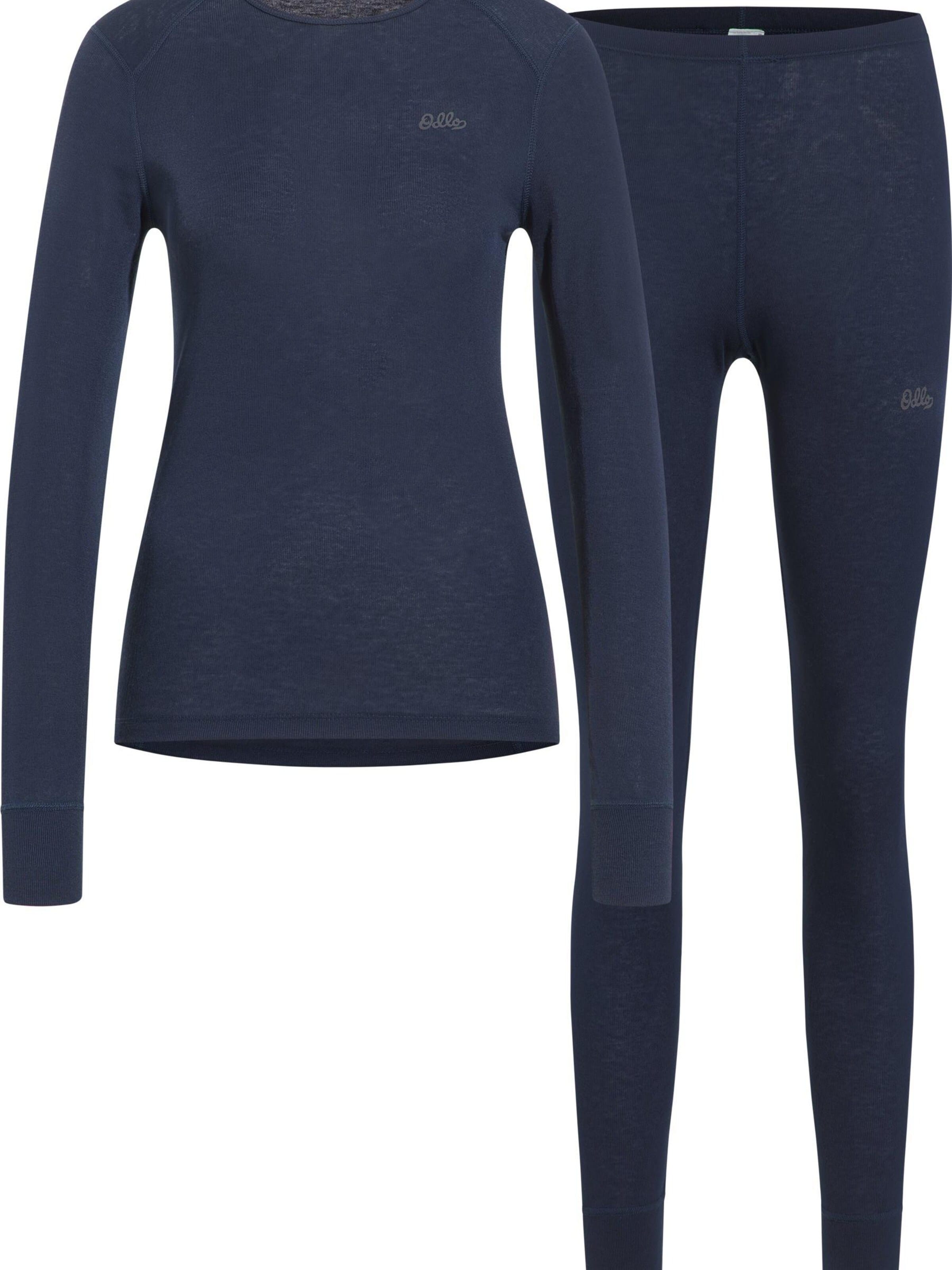ODLO T-Shirt Wäsche-Sets 'ACTIVE WARM'‌‌‌ in Blau: Vorderseite
