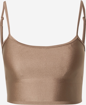 aim'n Bustier Sport-BH 'MACCHIATO' in Braun: predná strana