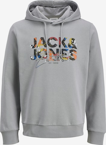 JACK & JONES Sweatshirt 'JJGeplas' in Grau: Vorderseite