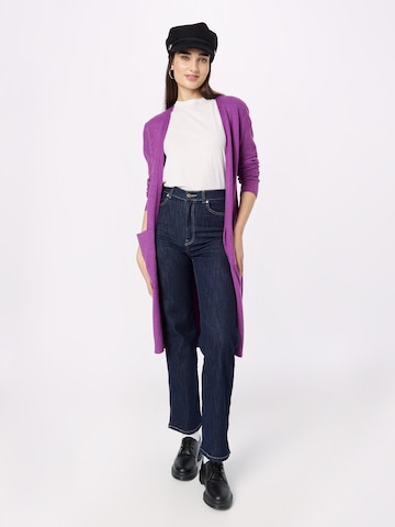 VILA Knitted Coat 'Ril' in Purple