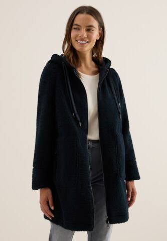 CECIL Between-Seasons Coat in Blue: front