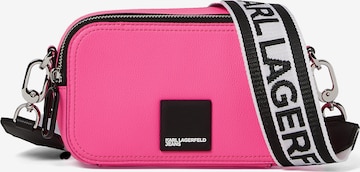 Borsa a tracolla di KARL LAGERFELD JEANS in rosa: frontale