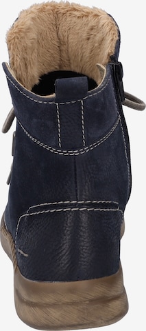 JOSEF SEIBEL Lace-Up Ankle Boots in Blue