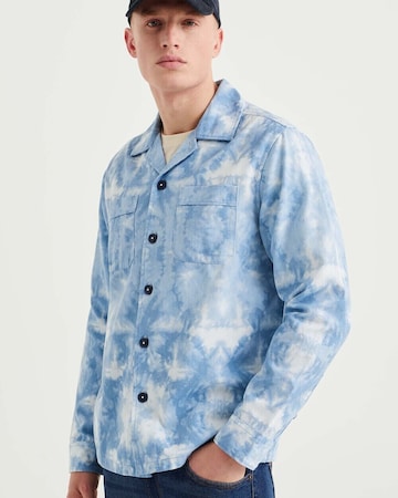 WE Fashion Regular fit Button Up Shirt in Blue