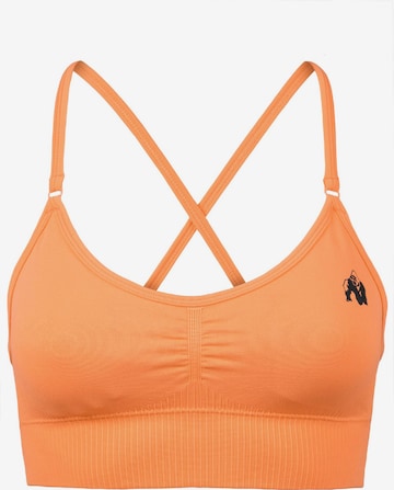 Reggiseno sportivo 'Olivia' di Gorilla Wear in arancione: frontale
