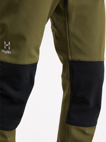 Haglöfs Slimfit Outdoorhose 'Chilly' in Grün