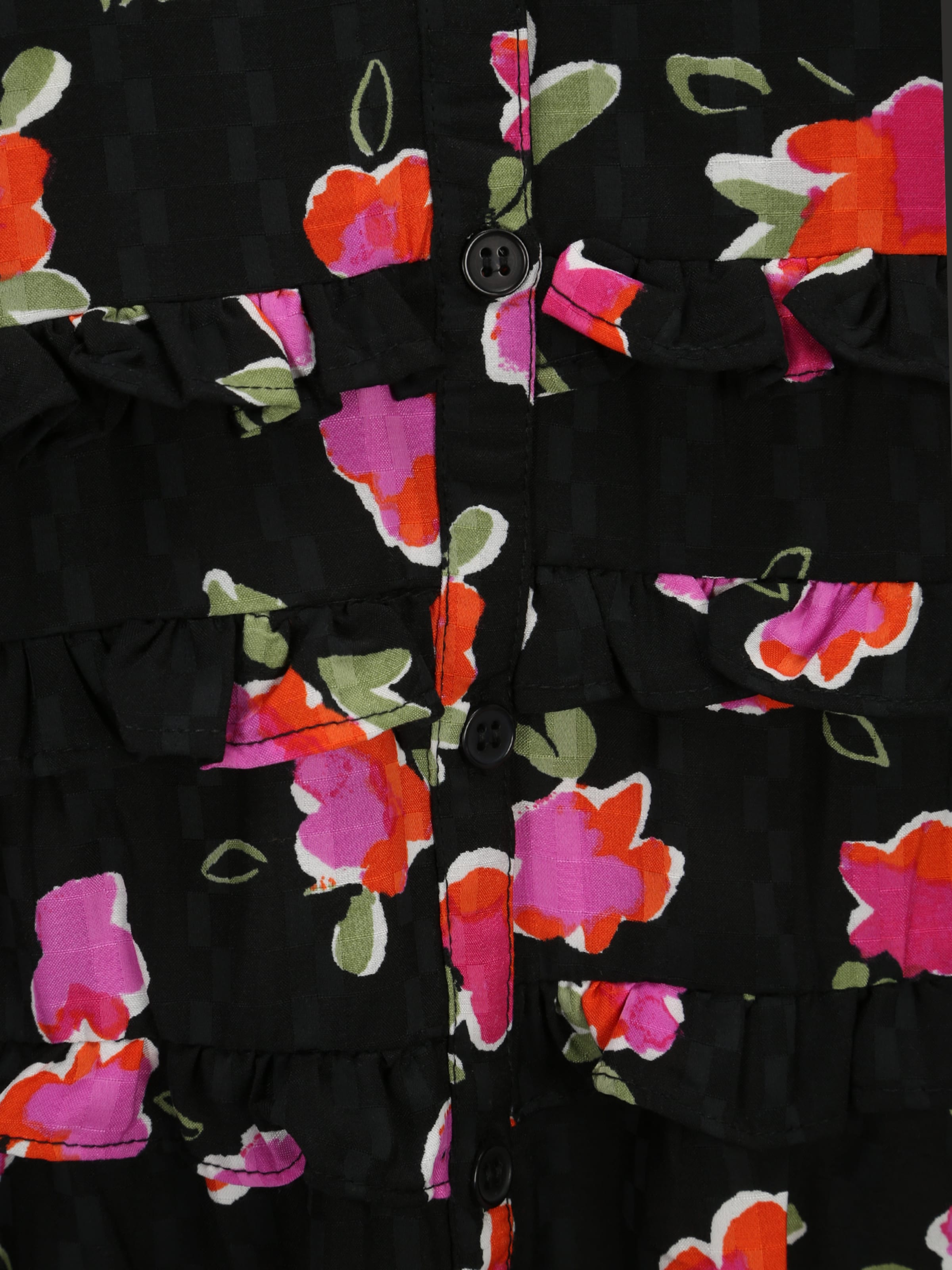 Dorothy Perkins Petite Skjortklänning 'Red Ditsy ' i svart