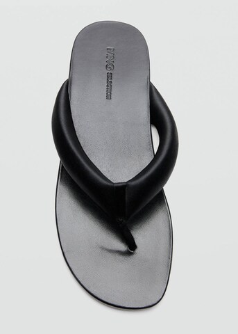 MANGO T-Bar Sandals 'Nati' in Black