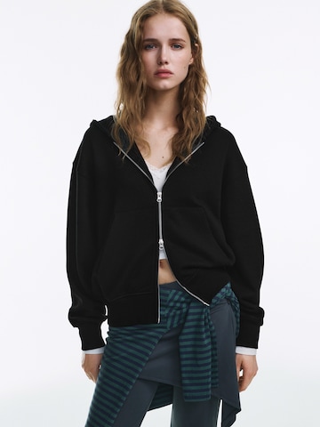 Pull&BearGornji dio trenirke - crna boja: prednji dio