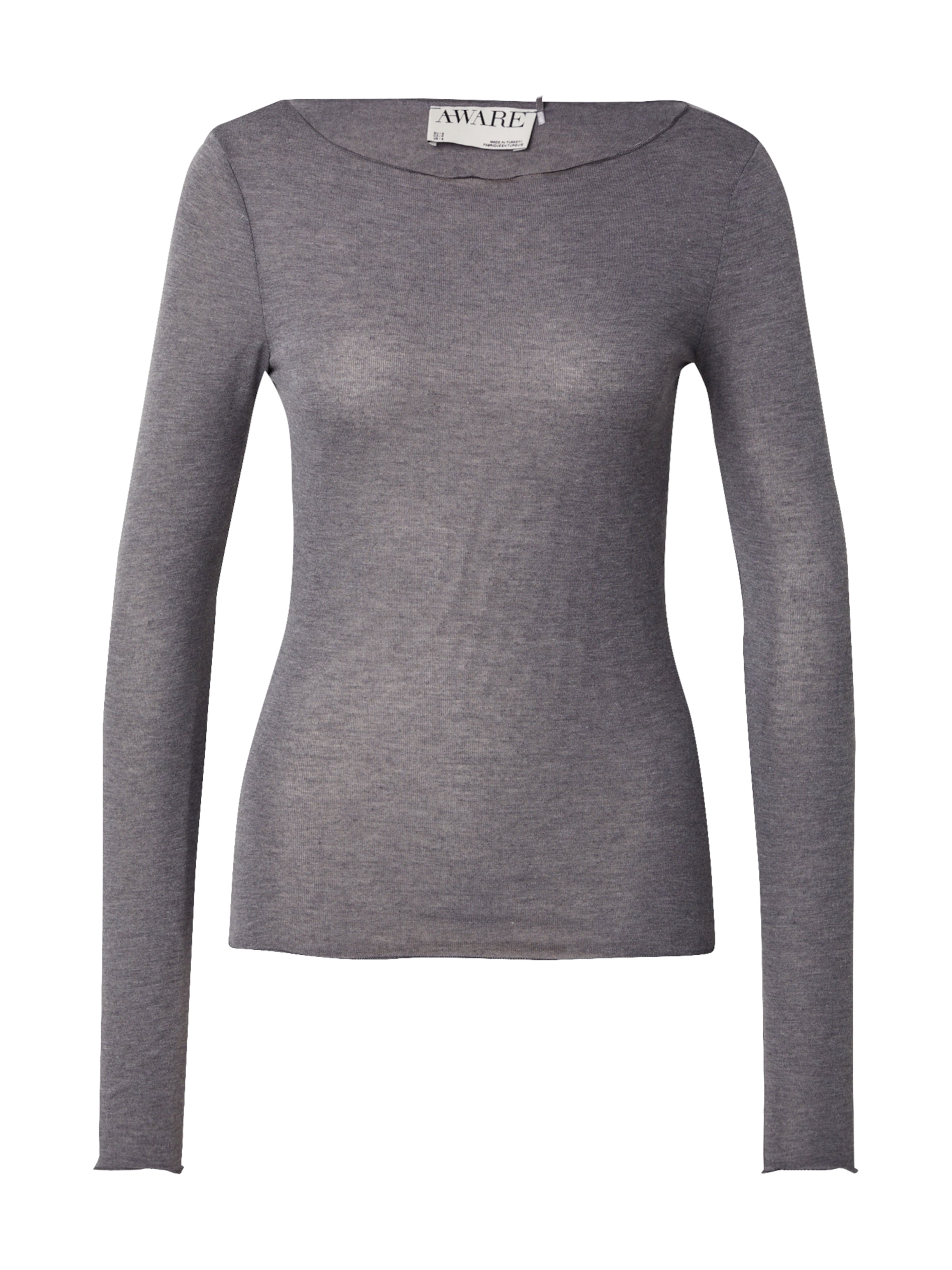 Aware Shirt in Grau: Vorderseite