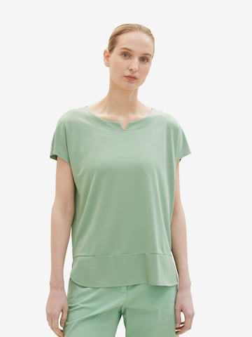 T-shirt TOM TAILOR en vert : devant