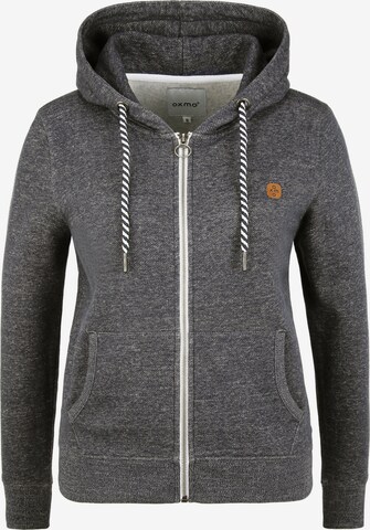 Oxmo Zip-Up Hoodie 'Celia' in Grey: front