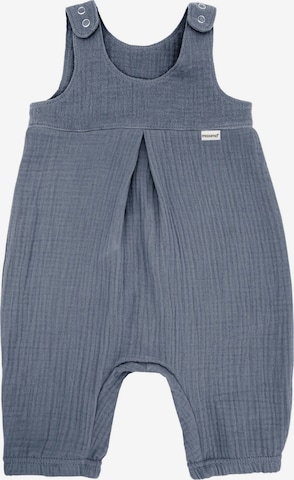 MAXIMO Overall 'GOTS BABY-Overall, Musselinstoff, Windelöffnung' in Blau: Vorderseite