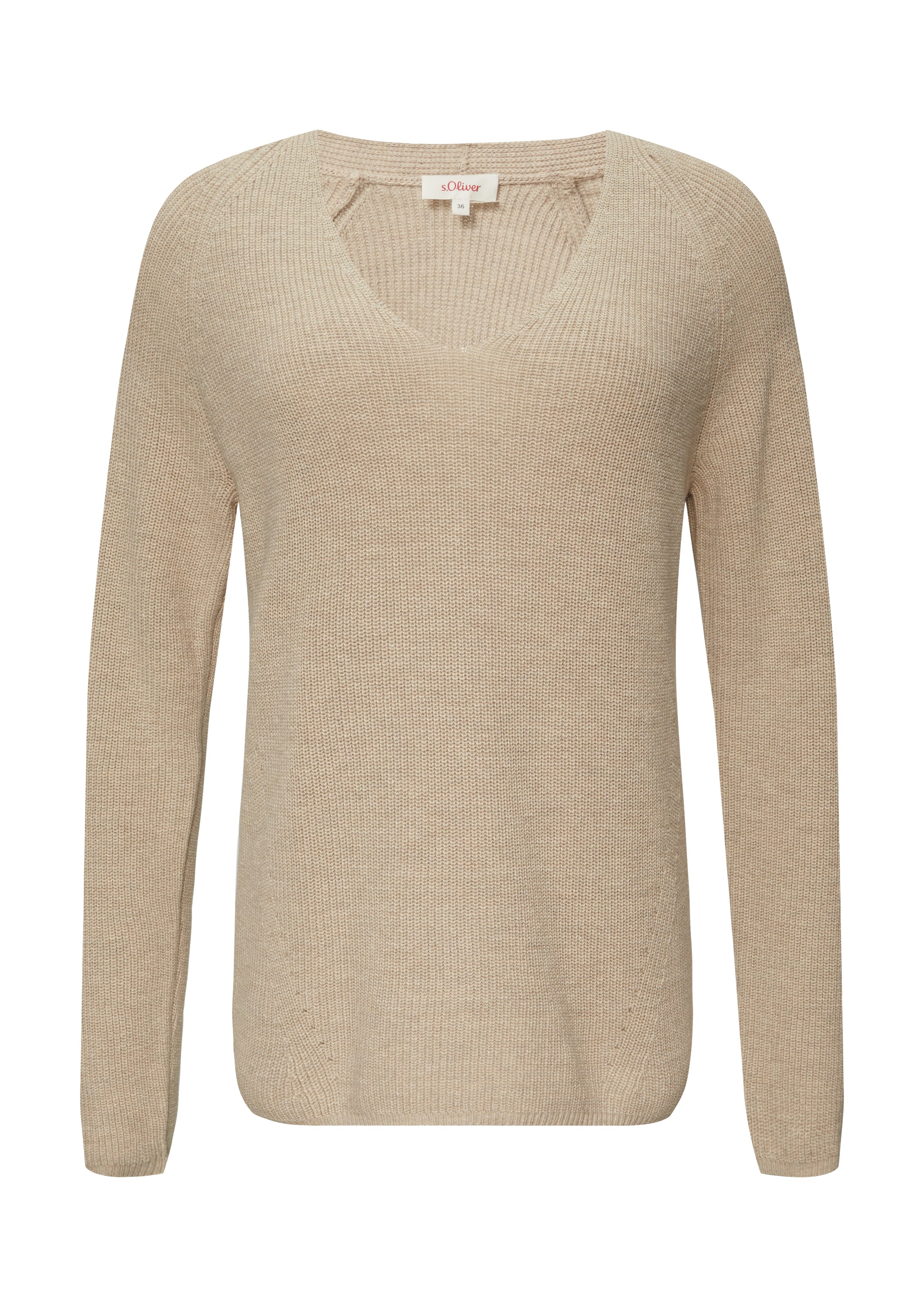 s.Oliver Pullover in Beige: Vorderseite