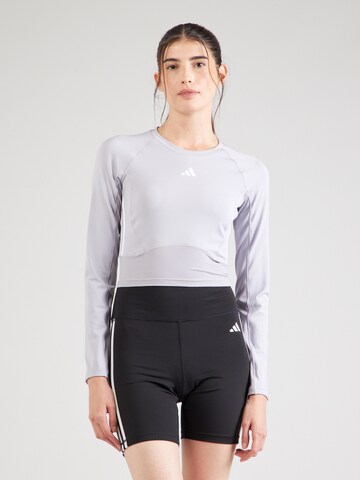 ADIDAS PERFORMANCE Functioneel shirt in Grijs: voorkant