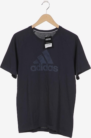ADIDAS PERFORMANCE T-Shirt M in Blau: Vorderseite