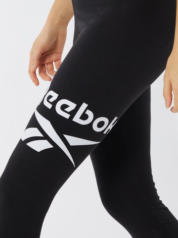 Reebok Skinny Sportbroek in Zwart