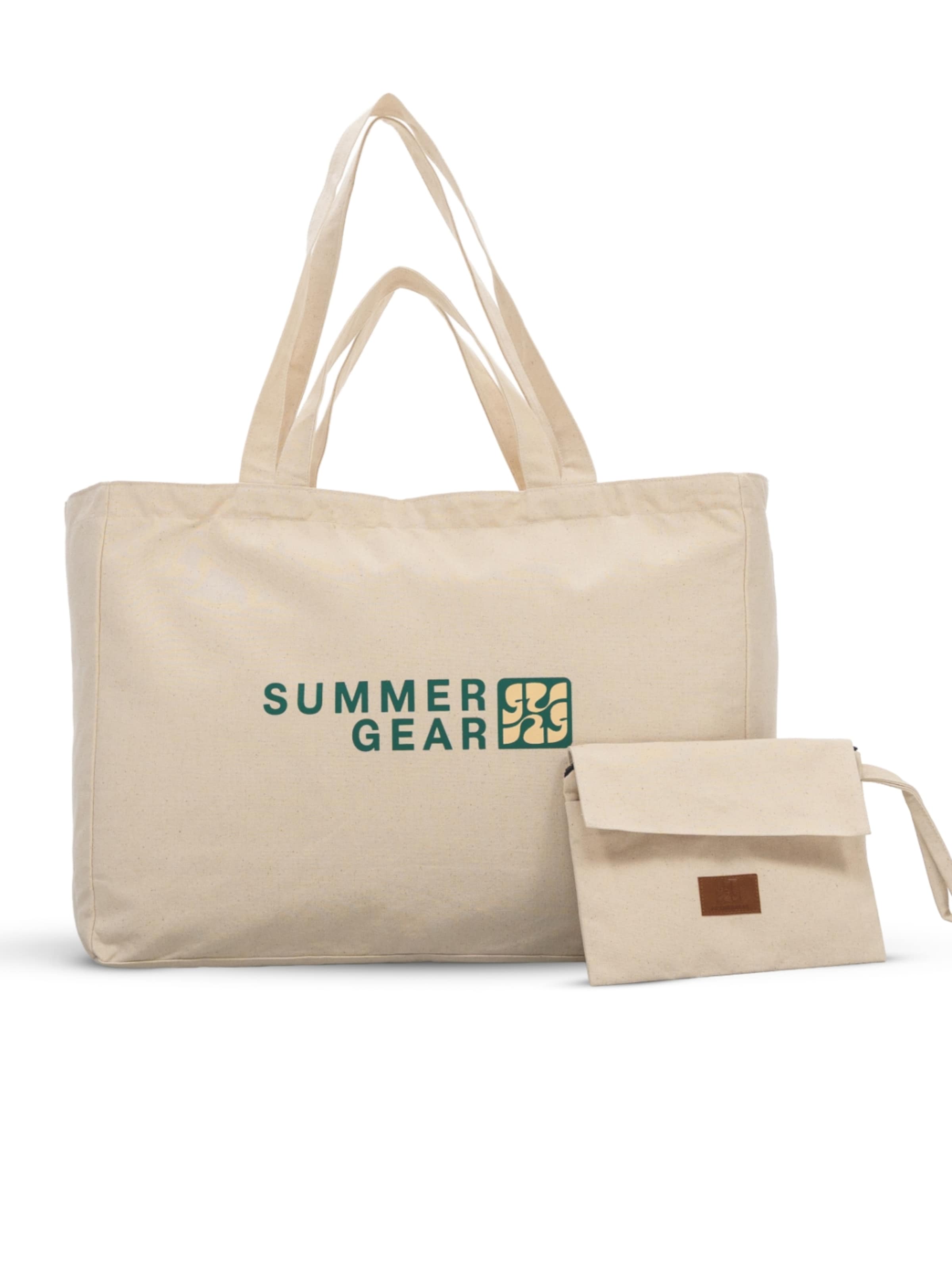SummerGear Strandtas 'Duna XL' in Wit: voorkant
