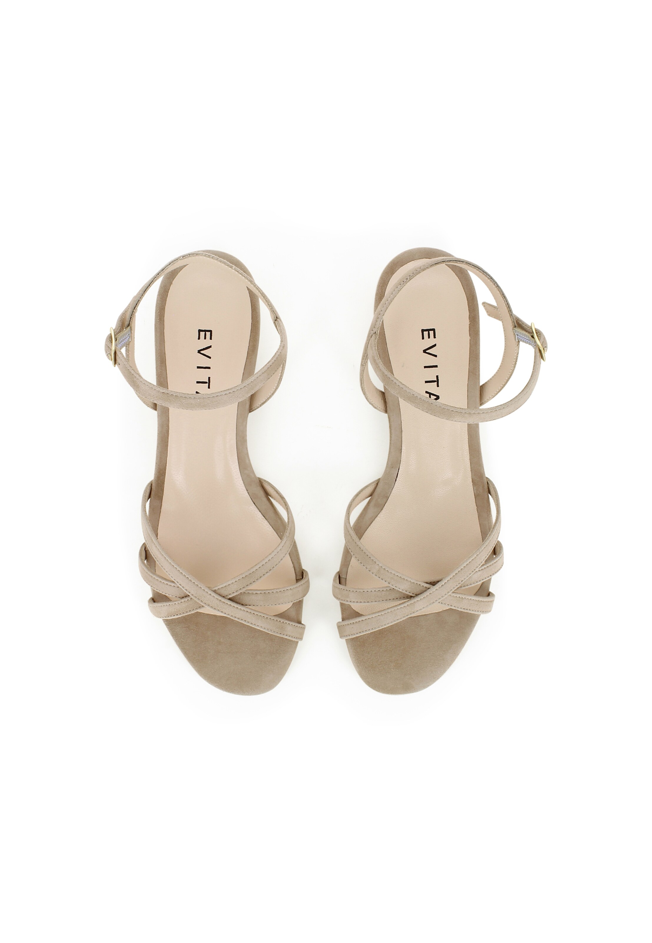 EVITA Strap sandal 'SALVINA' in Brown