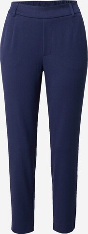 VILA Slim fit Pleat-front trousers 'Varone' in Blue: front