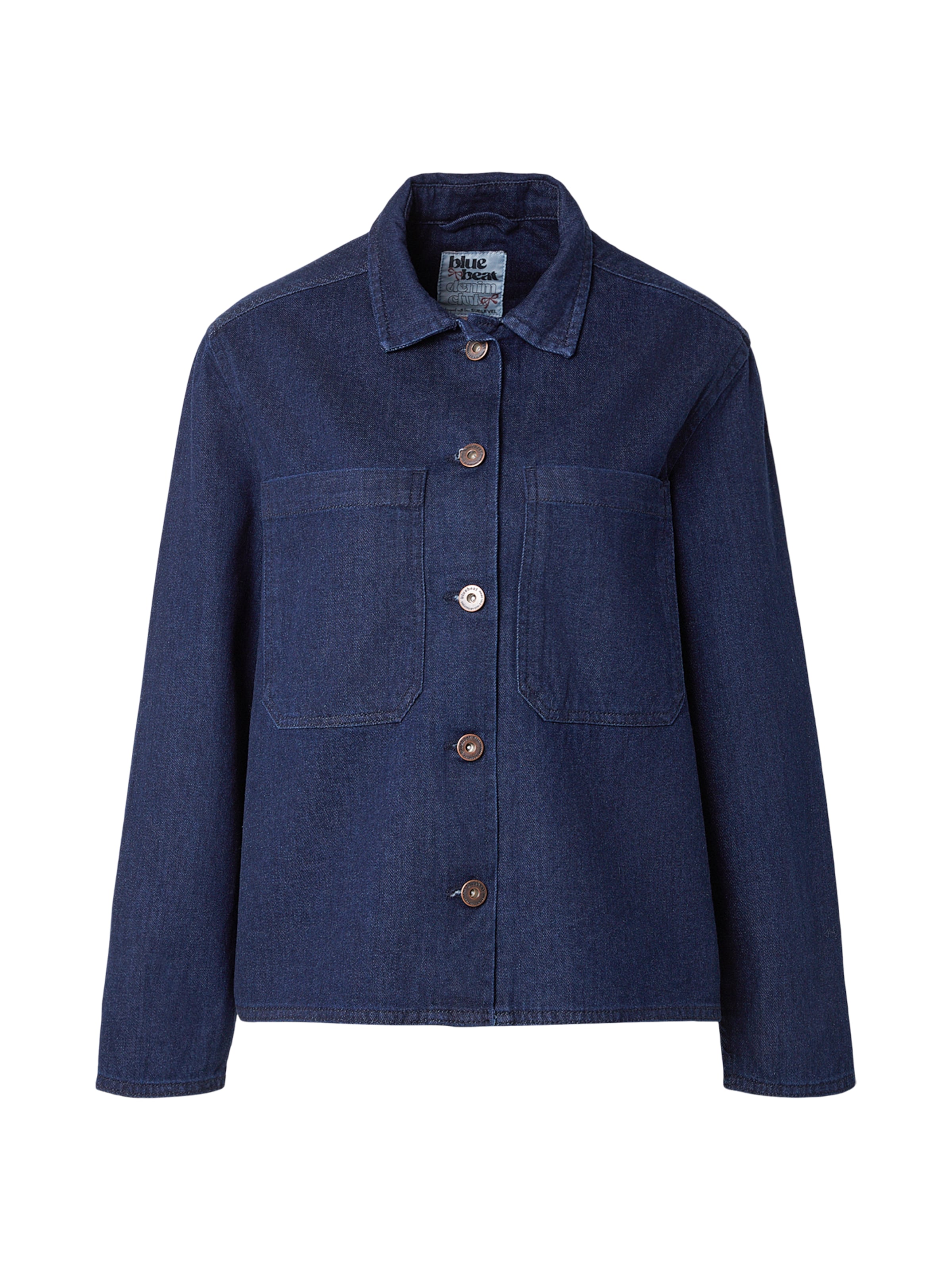 Sublevel Veste mi-saison en bleu foncé, Vue avec produit