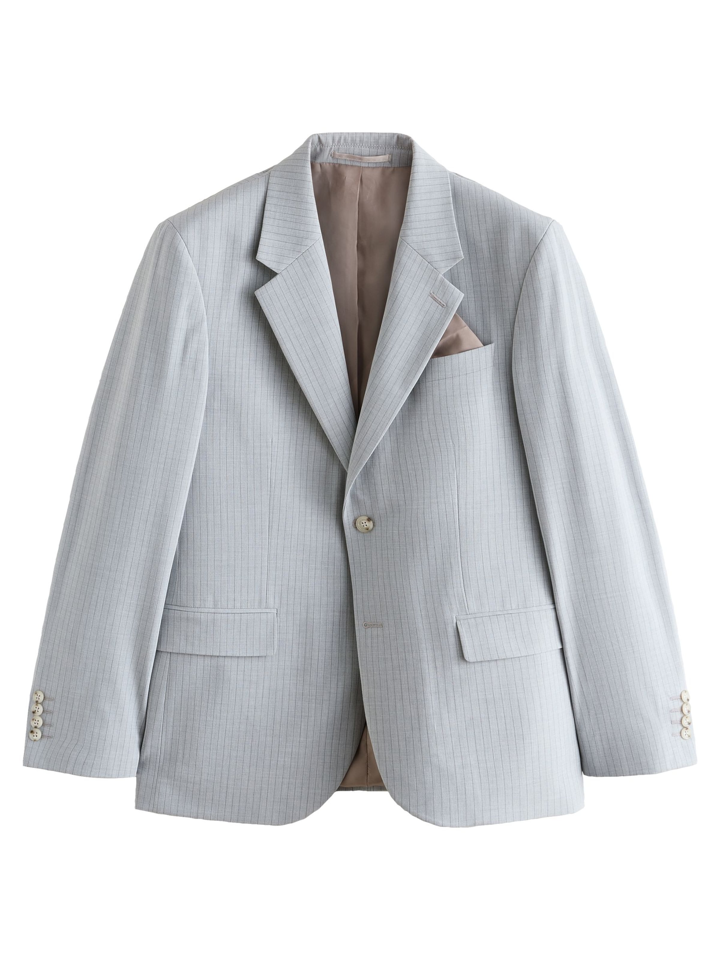 Next Slim Fit Sakko in Grau: Vorderseite