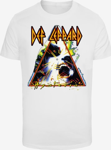 F4NT4STIC T-Shirt 'Def Leppard Hysteria' in Weiß: Vorderseite