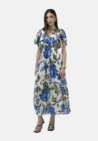 Elara Zomerjurk in Blauw: voorkant