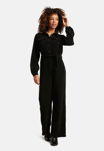 Smashed Lemon Jumpsuit in Schwarz: Vorderseite