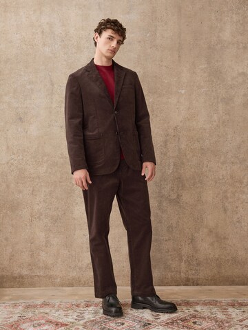 Next Loosefit Bandplooibroek in Bruin