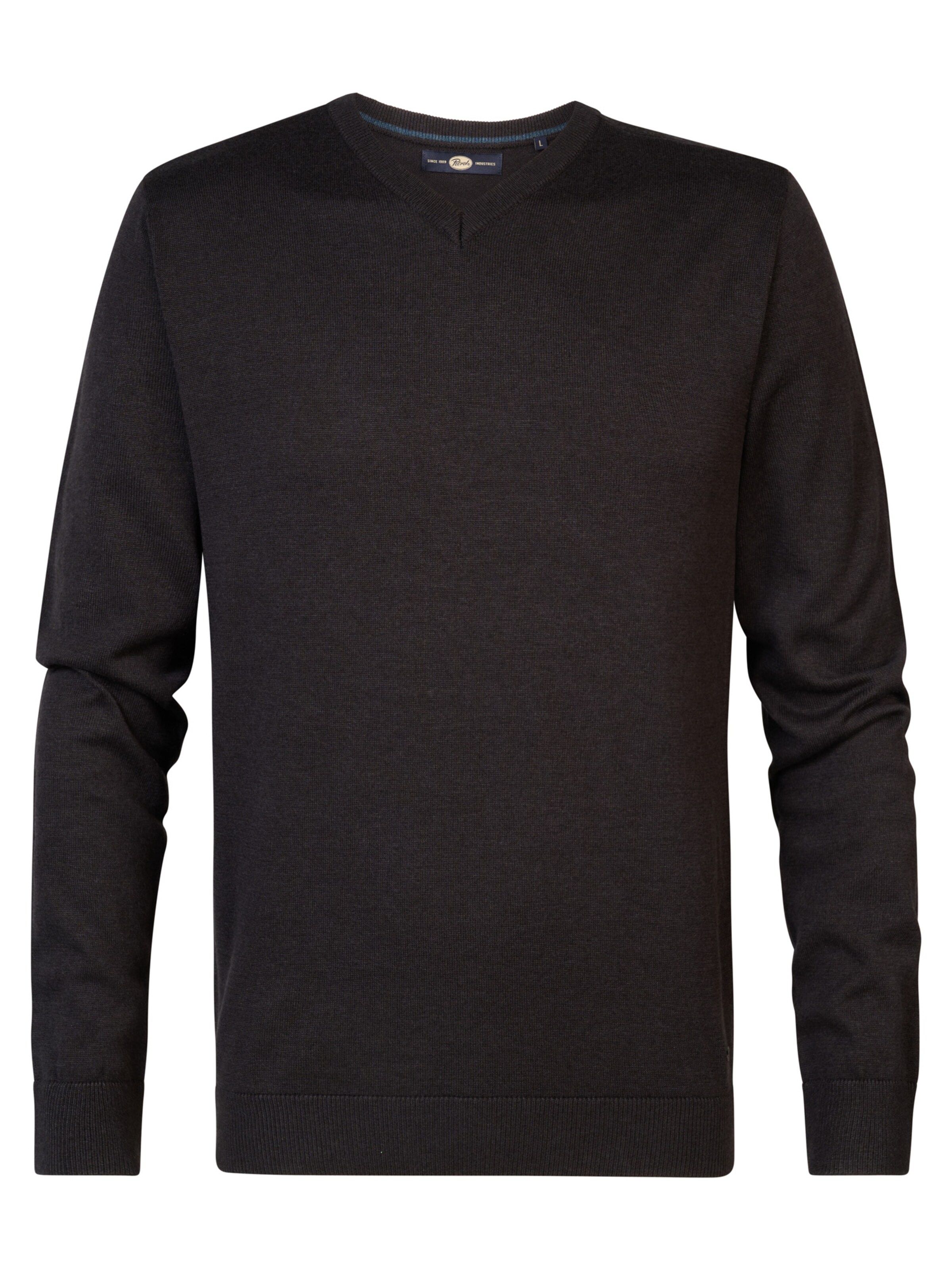 Petrol Industries Trui 'Chugach' in Zwart: voorkant