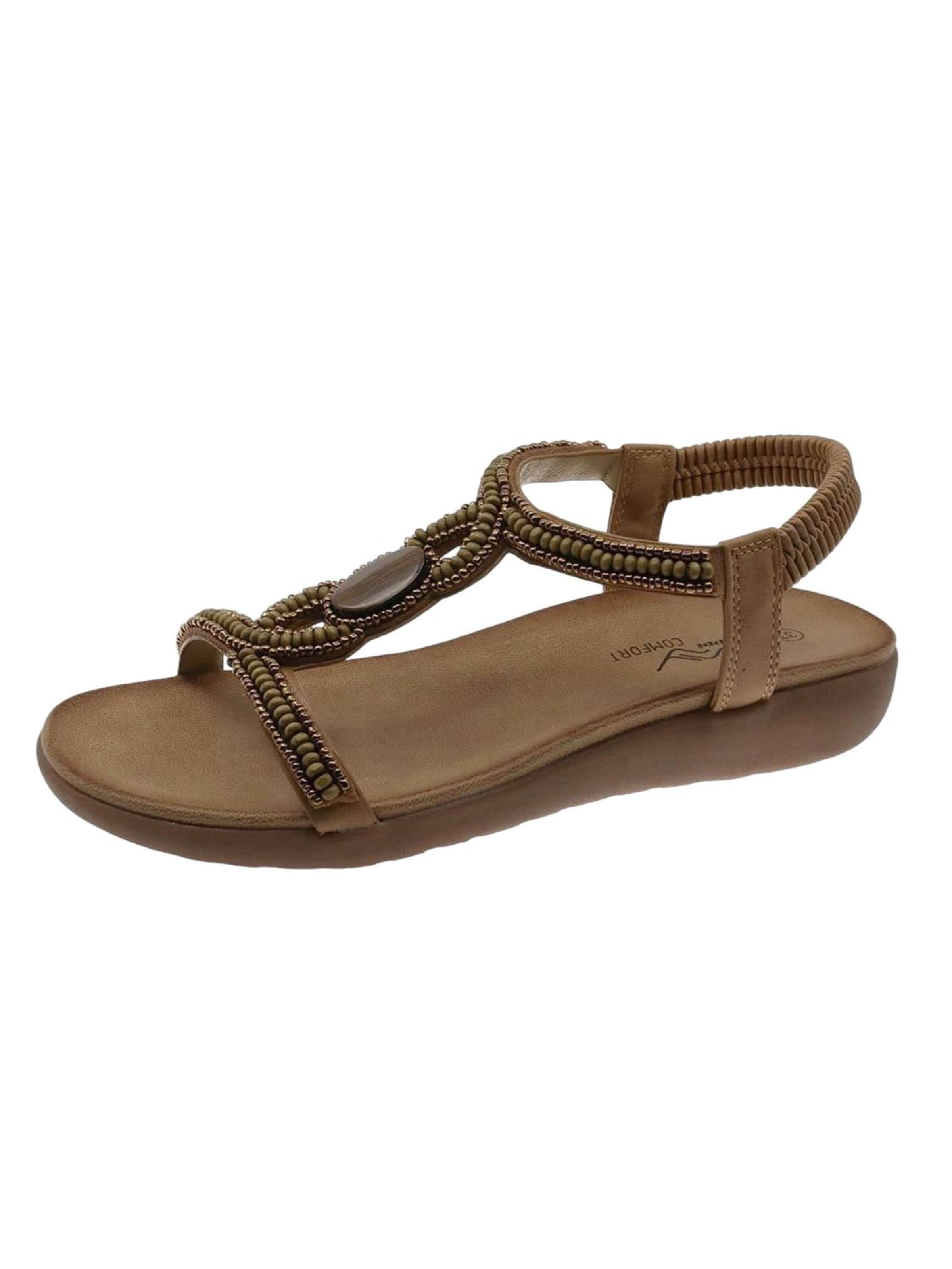 Beppi Sandale 'Casual Sandal'‌‌‌‌ in Grau: Vorderseite