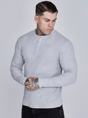 SikSilk Shirt in Grijs: voorkant