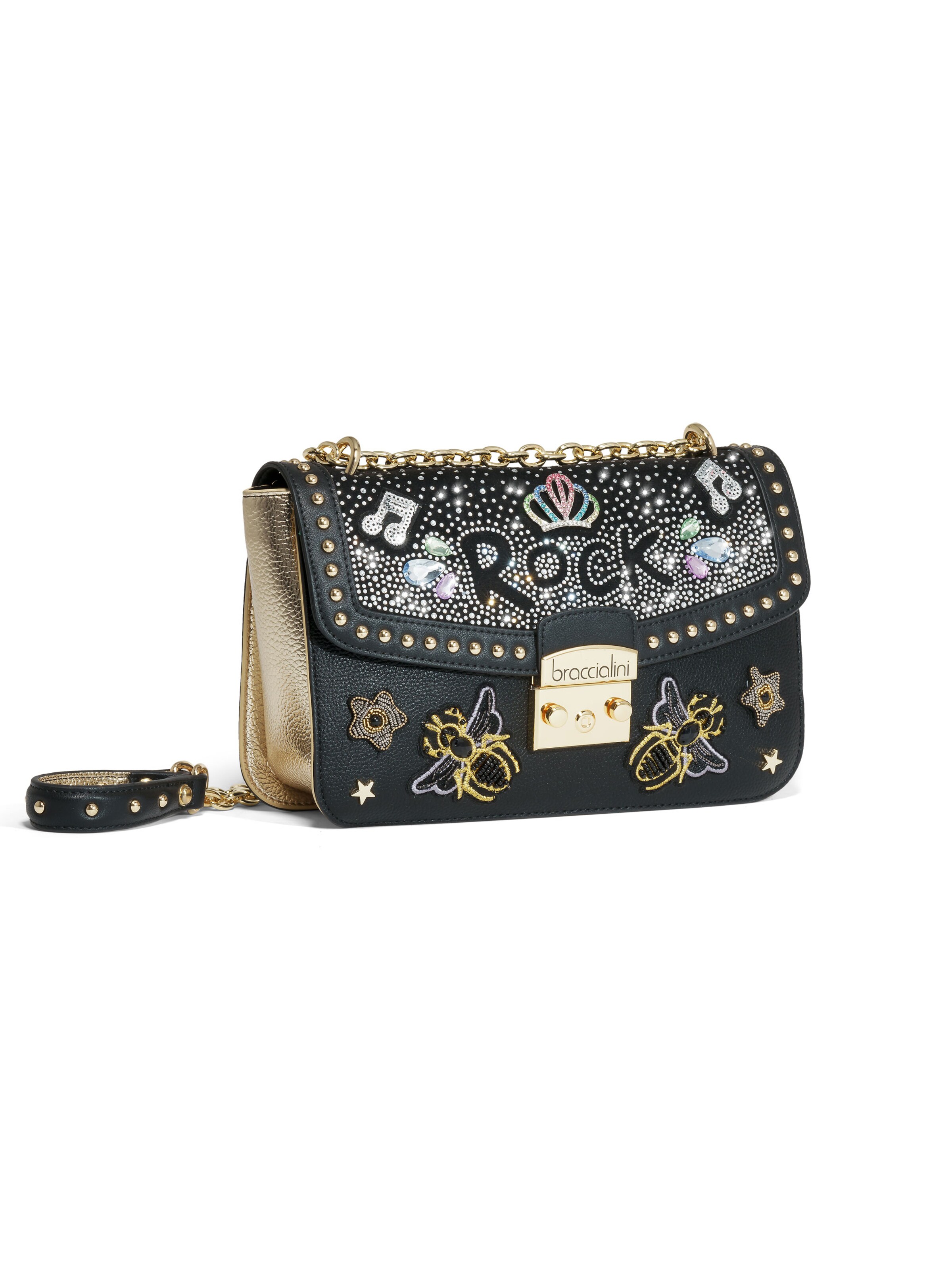 Braccialini Umhängetasche in Schwarz: Vorderseite