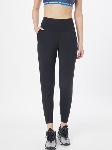 UNDER ARMOUR Tapered Sportbroek 'Meridian' in Zwart: voorkant