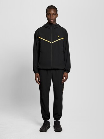 Lyle & Scott Tapered Broek 'Striped Trackies' in Zwart