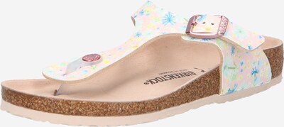 BIRKENSTOCK Sandále 'Gizeh' - modrá / žltá / zelená / pastelovo ružová / biela, Produkt