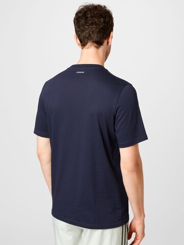ADIDAS SPORTSWEAR - Camisa funcionais 'Graphic' em azul