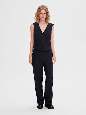 Regular Pantalon à plis SELECTED FEMME en bleu