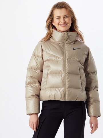 Nike Sportswear Winter jacket in Beige: front