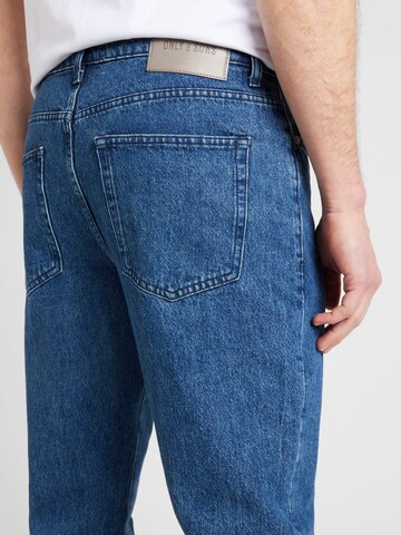 Regular Jean 'EDGE' Only & Sons en bleu