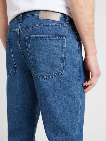 Only & Sons regular Jeans 'EDGE' i blå