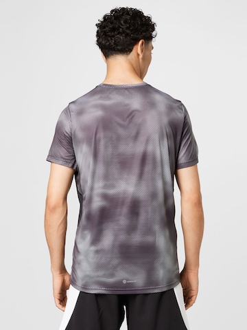 ADIDAS SPORTSWEAR Performance Shirt 'Own The Run Colorblock' in Grey