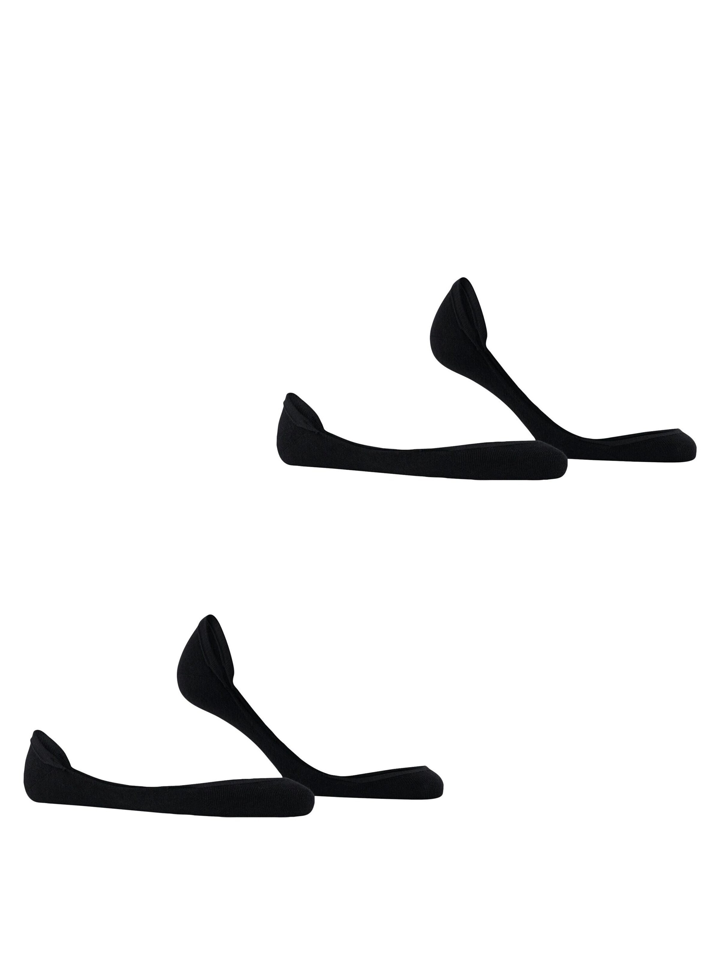 ESPRIT Socks 'Solid Low 2-Pack' in Black