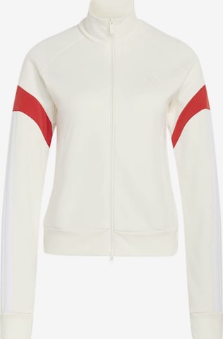 Bluză cu fermoar sport 'House Of Tiro' de la ADIDAS SPORTSWEAR pe alb: față