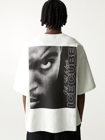 Tricou 'ICE CUBE' de la Pull&Bear pe bej: față