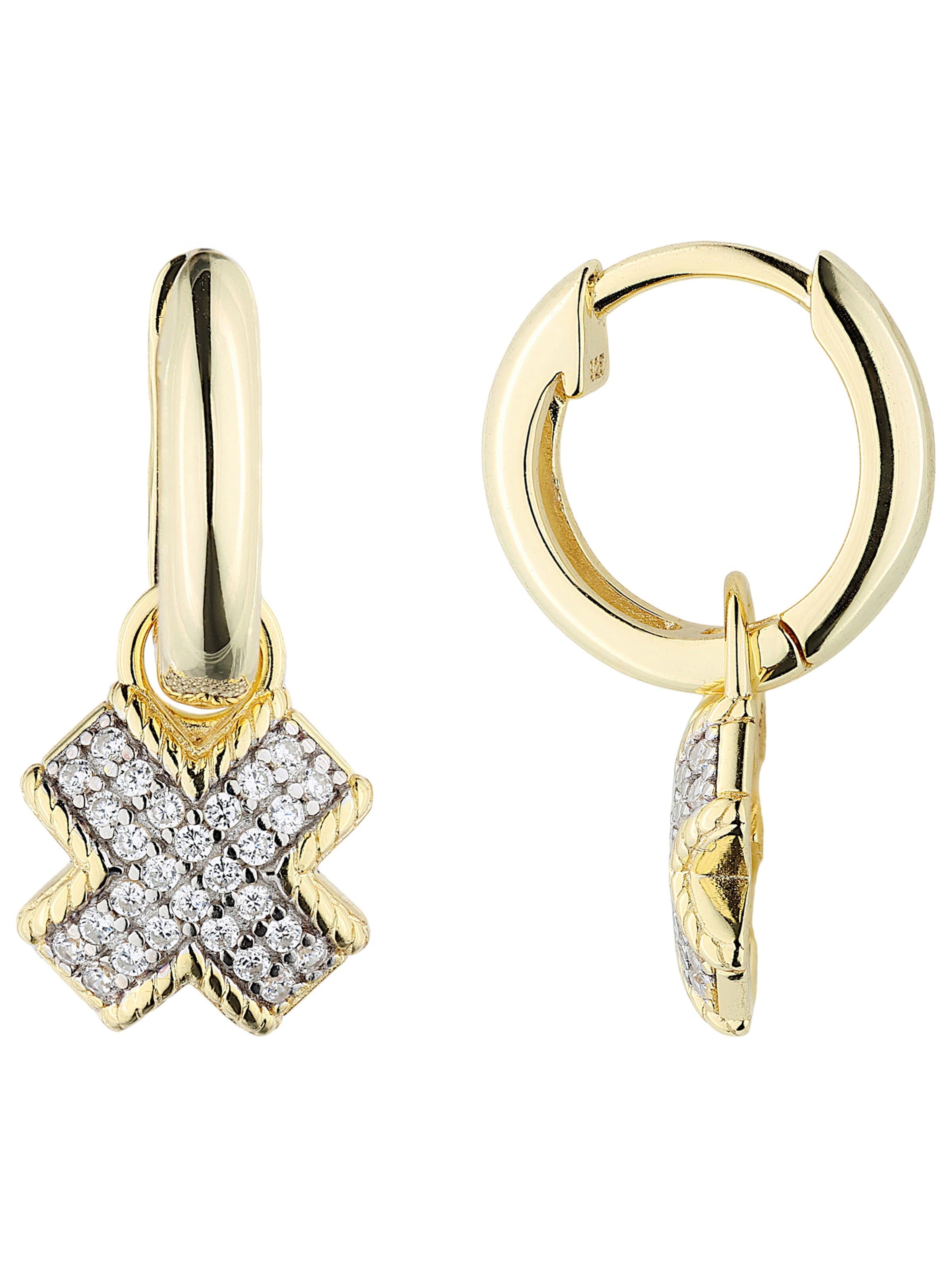 Jobo Ohrringe‌‌‌‌‌ in Gold: Vorderseite