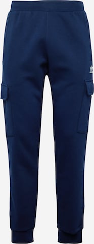 ADIDAS ORIGINALS Tapered Cargo trousers 'Trefoil Essentials ' in Blue: front