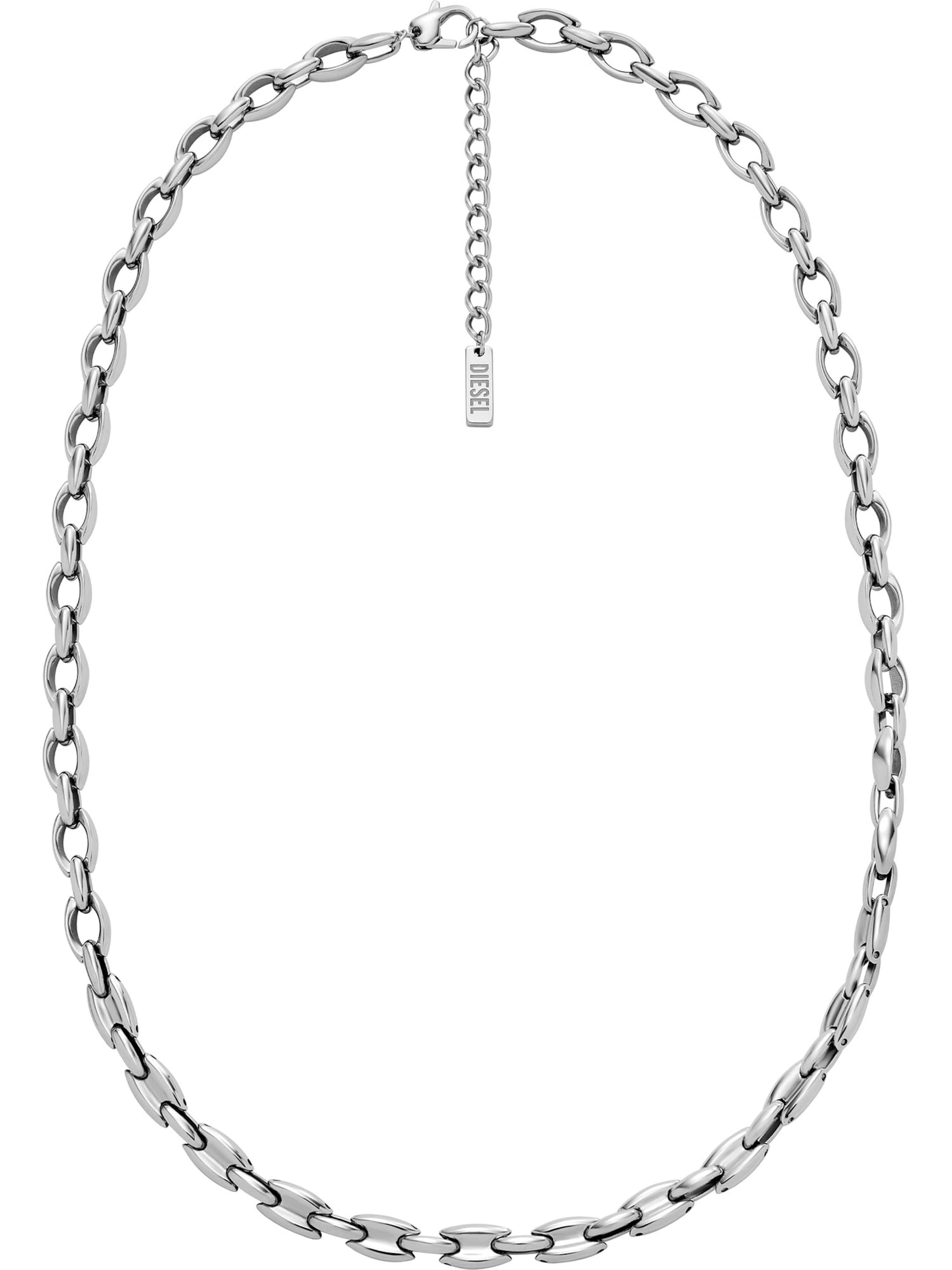 Chaîne DIESEL en argent : devant