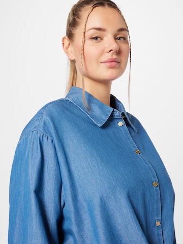Camicia da donna 'CHAMBRAY' di Michael Kors Plus in blu
